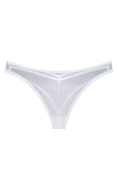 Zena Білі трусики з мереживною обробкою спереду та білою мереживною обробкою ззаду