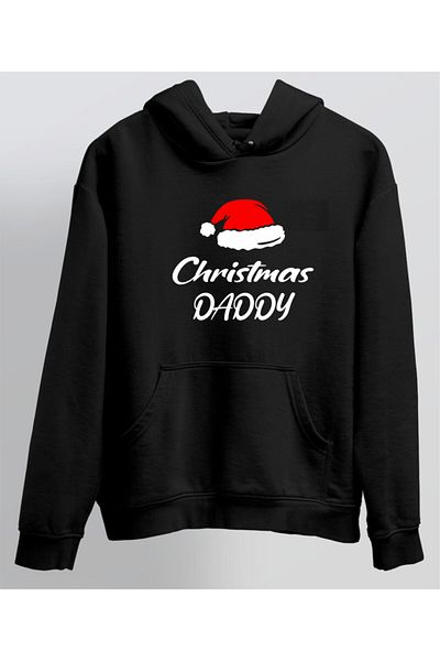 venüsdijital Φούτερ με κουκούλα Christmas Daddy Design