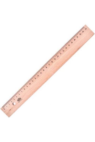 HATAS Wooden Ruler 30 cm