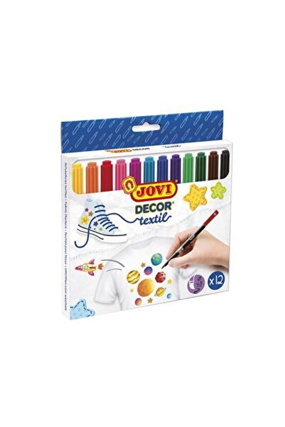 Jovi Kutulu Dekor Tekstil Kalemi 12 Renk 1410