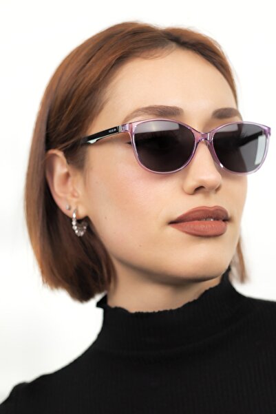 LUNOX Lagertha Lila Cateye Kadın Güneş Gözlüğü