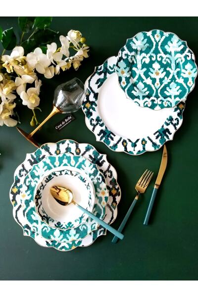 CASA DE BELLA Bone Porselen Vergilius 6 Kişilik Yemek Takımı