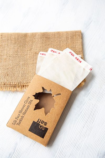 so saff 100% Silk Facial Scrub 3 Pieces - Genuine Cocoon Silk