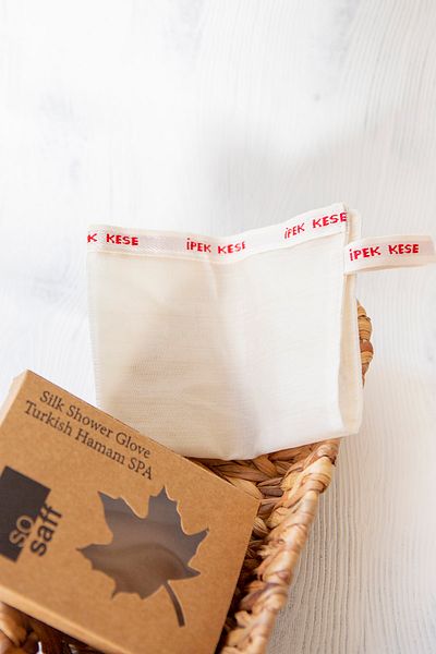 so saff 100% Silk Body Washcloth - Genuine Cocoon Silk