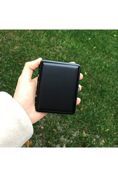 Silvio Monetti Metal Siyah Sigara Tabakası 14 Adet Kısa Sigara Alır