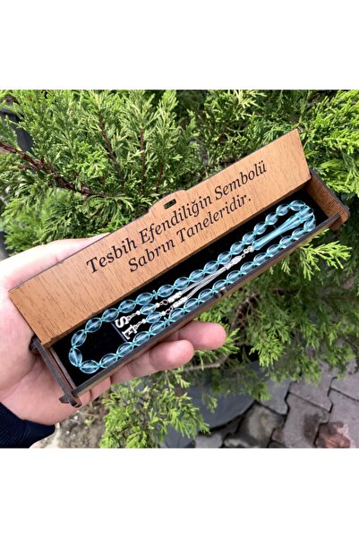 KANUNİ TESBİH Mărgele de rugăciune din pulbere de curmale tăiate cu cutie de ...