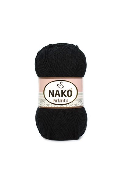 NAKO Diamond 217 Μαύρο Πλεκτό Σχοινί Amigurumi