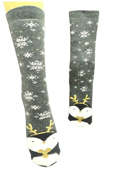 Yonca Butik Winter Towel Long Patterned Socks