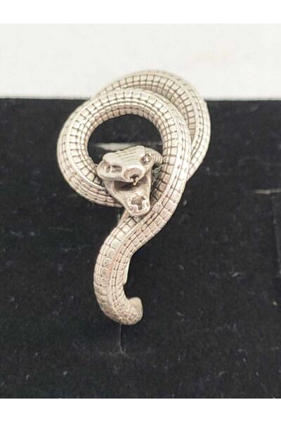 Fugusugu Angry Snake Adjustable Gothic Ring
