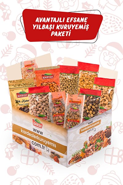 Kardeşler Kuruyemiş Avantajlı Efsane Yılbaşı Çerezi Kuruyemiş Paketi