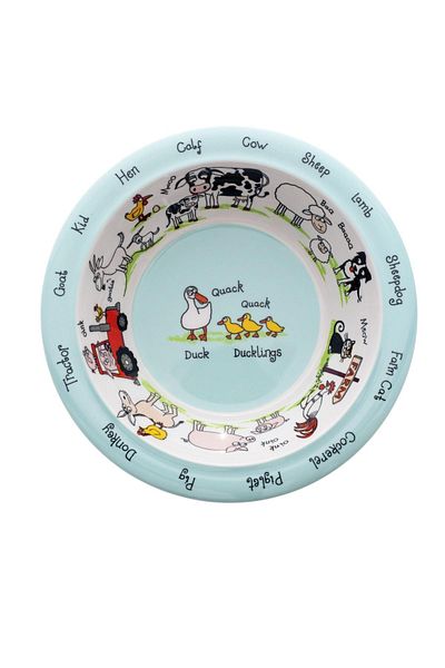 Tyrrell Katz Melamine Food Bowl for Farmyard Farm Animals