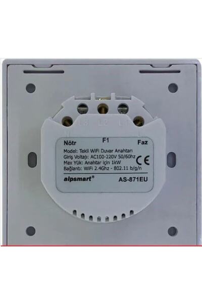 Afark Alpsmart As-871eu Touch Single Wi-fi Smart Wall Switch