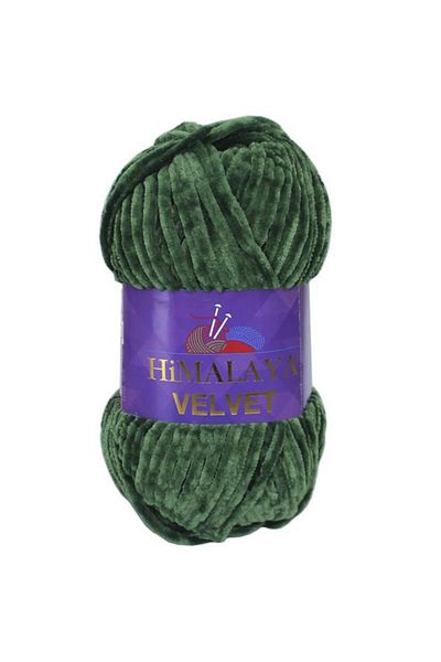 Himalaya Velvet Velvet Hand Knitting Thread 90060 Emerald