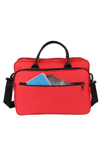 Alone حقيبة كمبيوتر محمول من القماش المقاوم للماء للجنسين، حقيبة حمراء 2133