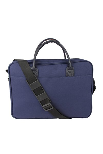 Alone Τσάντα φορητού υπολογιστή Unisex Navy Blue Briefcase 2134 με αδιάβροχο ύφασμα