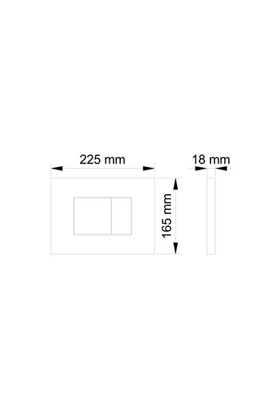 ENVER YAPI Visam Efes İki Kademeli Mat Krom Kumanda Paneli