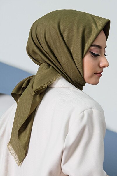 Zerruba Βαμβακερό κασκόλ Χακί