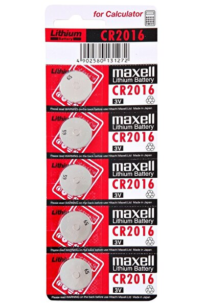 Micron Maxell 2016 3v Lityum Pil 5 Adelik Blister Ambalajda