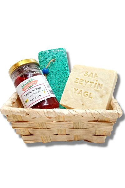Karşı Köyden St. John's Wort Oil, Pure Olive Oil Soap, Pumice Stone
