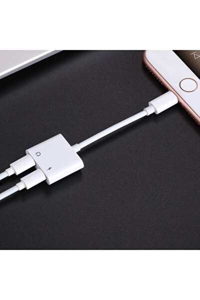 Joyroom Iphone Lightning 2 In1 Şarj Kulaklık Dönüştürücü Jack Adaptör Iphone Lightning S M403