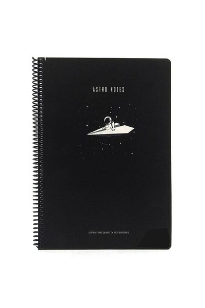 Gıpta Astro Notes Airplane Spiral Paper Cover 80 Sheets A4 Checked Notebook