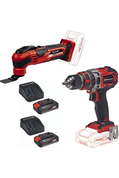 Einhell Varrito Raspalama Makinesi Te-cd 18/50 Li-i Bl Darbeli Vidalama Matkap 2x2.5ah Akülü Set