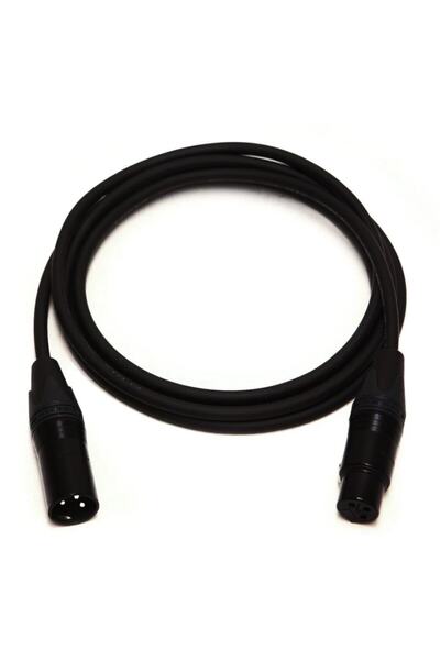 Klotz & Neutrik Tam Bakır Xlr Erkek - Xlr Dişi Black Mikrofon Kablosu Siyah -...