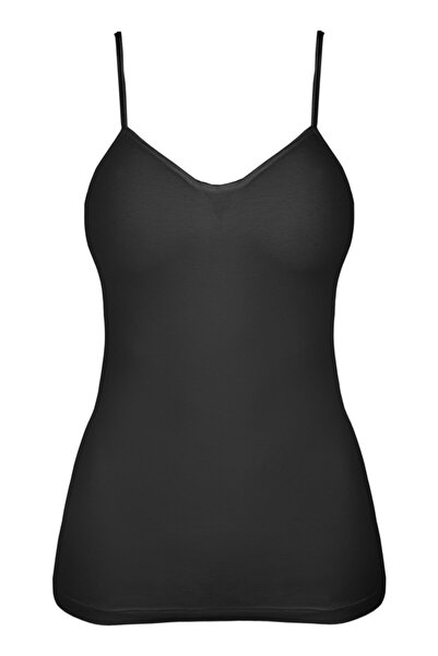 Doğan Crna ženska majica bez rukava sa špagama