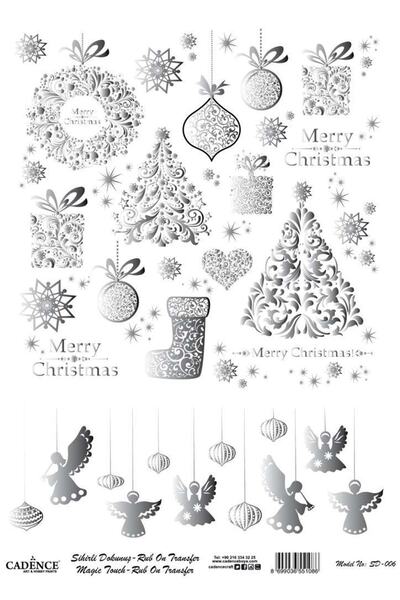 Cadence Sd006 روبون سحري فضي - لمسة 30x42 سم