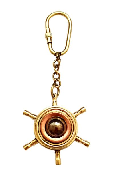 Mixperi Rudder Keychain Made of Brass