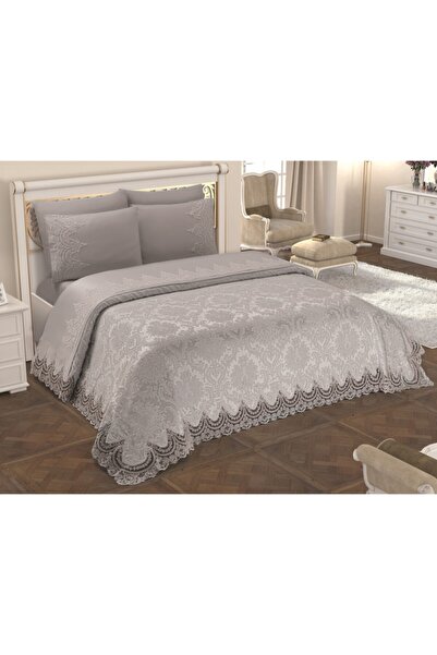 İLHANLAR Chenille Pique Set Double 6 Piece Dowry Set