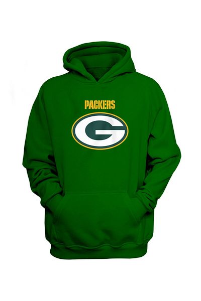 usateamfans Зелен суитшърт с качулка Green Bay Packers