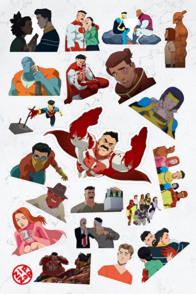 ZipZap Invincible Sticker Paketi (20 ADET)