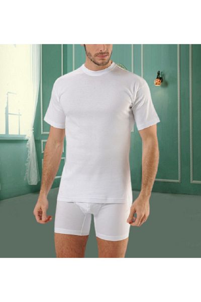 istanbul çamaşırları Men's Closed Collar Tank Top 100% Cotton