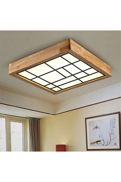 dekorsan dekor 30*30cm Chandelier White Led Lighting Ceiling - 6500k Light For Living Room Kitchen Balcony Av3030single