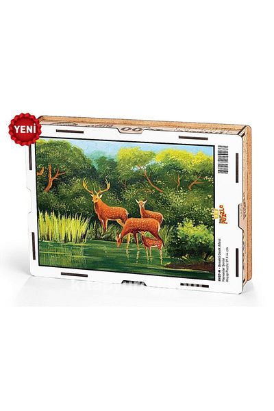 King Of Puzzle Spotted Deer Family Wooden Puzzle 1000 Pieces