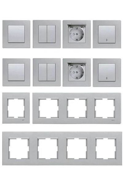 VİKO Artline Novella Silver Single Frame - All Colors