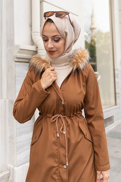benguen 1601 Fur Collar Inside? Plush Bondi?t Coat