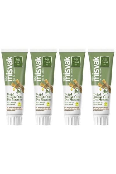 Eyüp Sabri Tuncer Natural Miswak Extract Toothpaste 75 ml - 4 Pieces