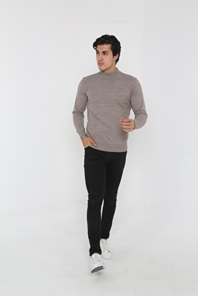 KMKkombin Plus Size Full Turtleneck Men's Sweater