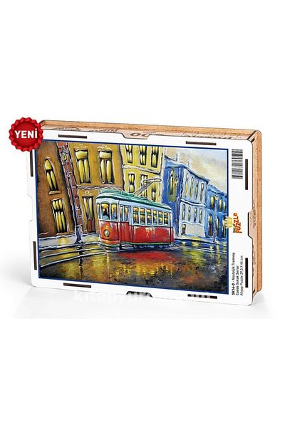 King Of Puzzle Nostalgic Tram Wooden Puzzle 500 Pieces