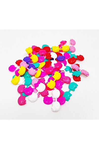 BearPear Hello Kitty Renkli Saç Örgü Boncuğu 20'li Paket
