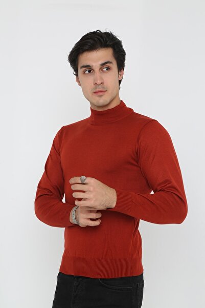 KMKkombin Ανδρικό πουλόβερ με πλήρες λαιμό Plus Size