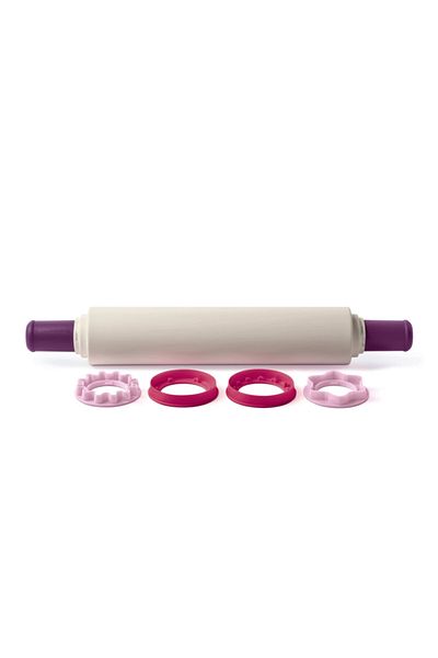 Tupperware Purple Cookie Mat and Roller Set