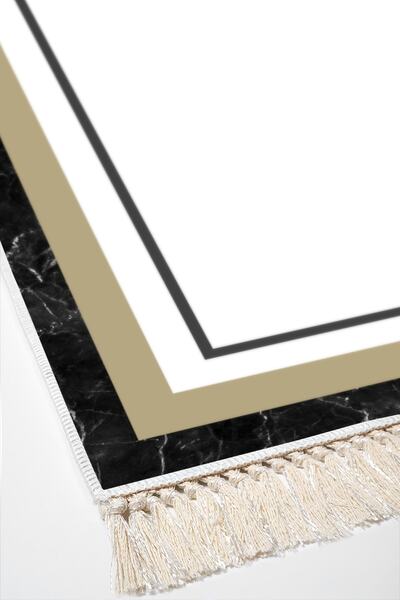 Alanur Home Eco Trend Djt Washable Non-Slip Base 3-Piece Bedroom Set with 673m Border Cream