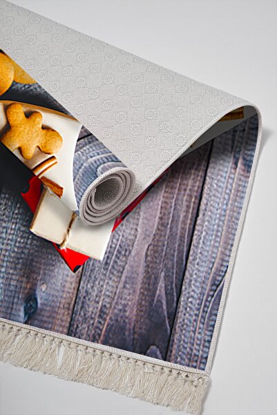 Alanur Home Eko Trend Djt 2 Li Πλενόμενη Αντιολισθητική Βάση Σετ Χαλιών Κουζίνας F5061 Κουζίνα Πολύχρωμο