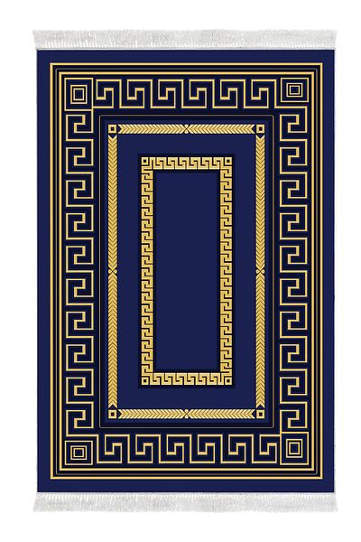 Alanur Home Eko Trend Djt Πλενόμενη αντιολισθητική βάση 3 τεμαχίων κρεβατοκάμαρας 651m Μοντέρνο Χρυσό