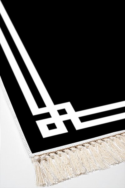 Alanur Home Eko Trend Djt Yıkanabilir Kaymaz Taban 3 Lü Yatak Odası Takımı 1669 Modern Siyah