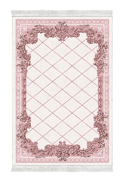 Alanur Home Eko Trend Djt 2 Pack Πλενόμενη αντιολισθητική βάση μπάνιου 748 Μοντέρνα πούδρα (60 X 100 - 50 X 60)