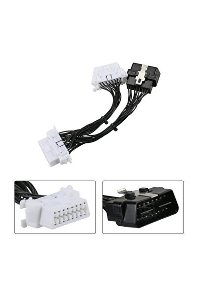 Streak ELM 327 16 Pin Obd2 Uzatma Y Kablosu  1 Erkek 2 Dişi Araç Arıza